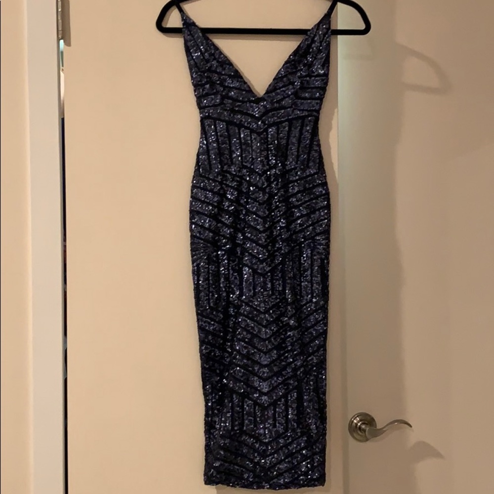 Nookie Navy Sequin dress
